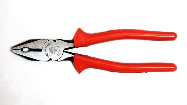 TAPARIYA Taparia Insulated Lineman Combination Cutting Plier - 21.2 x 5.6 x 3.6 Centimeters, SILVER, RED, NA